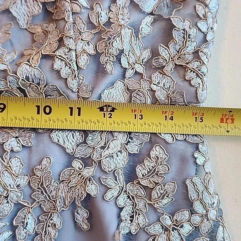 Alex Evenings Women's Long Embroidered A line dress size 6 New - Picture 7 of 14